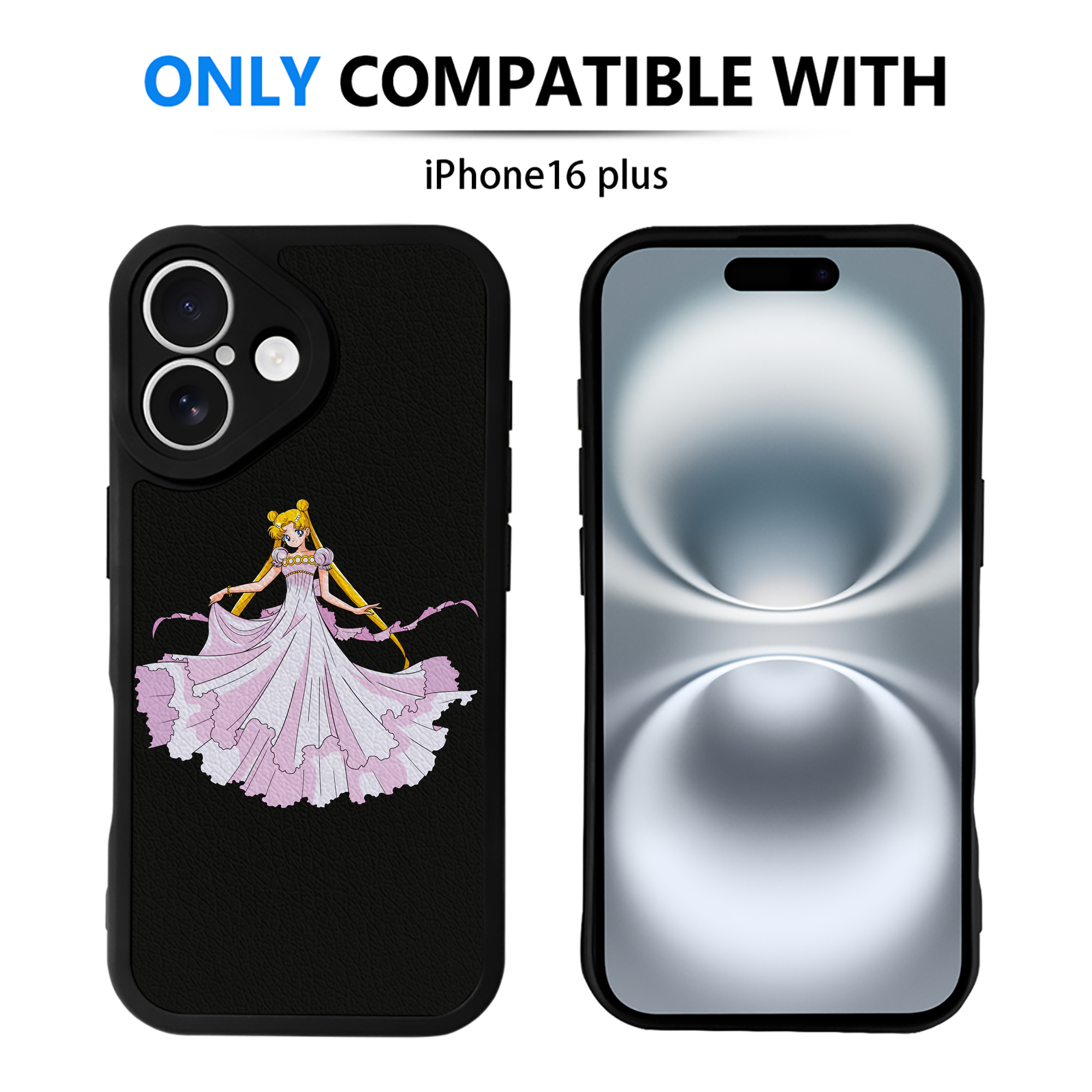 （画像用） 美少女戦士セーラームーン 愛野 美奈子 あいの みなこ Sailor Moon Aino Minako 【iPhone 16シリーズ対応】シリコンスマホケース（レザー調） 材質：シリコン